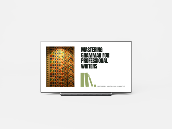 Mastering Grammar for Professional Writers